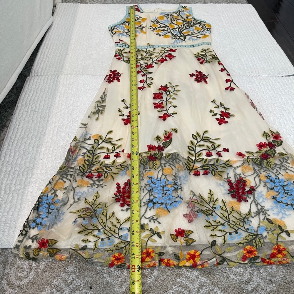 Glory Connection Midi Dress Womens XXL Floral Embroidered - Picture 16 of 16